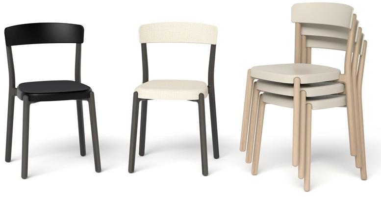 ENEA Штабелируемый стул из дерева и полипропилена Noa sun-id-1373705 - Вид №4