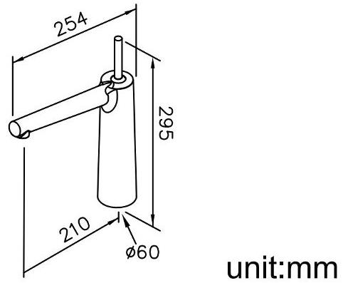 JUSTIME Кухонный смеситель на одно отверстие из латуни Chapter sun-id-1456703 - Вид №4
