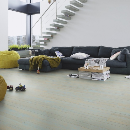 Паркетная доска Meister PС 400 Style Фьордово-синий 8268 Дуб Рустик с брашью (Текстурированная) 2400х255 мм 2300200061 - Вид №4