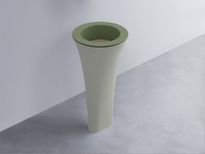 AMLA45-AG+AMPILT-AN+AMCOLT-PM Раковина Amedeo Tondo отдельностоящая cielo Enjoy + Amedeo