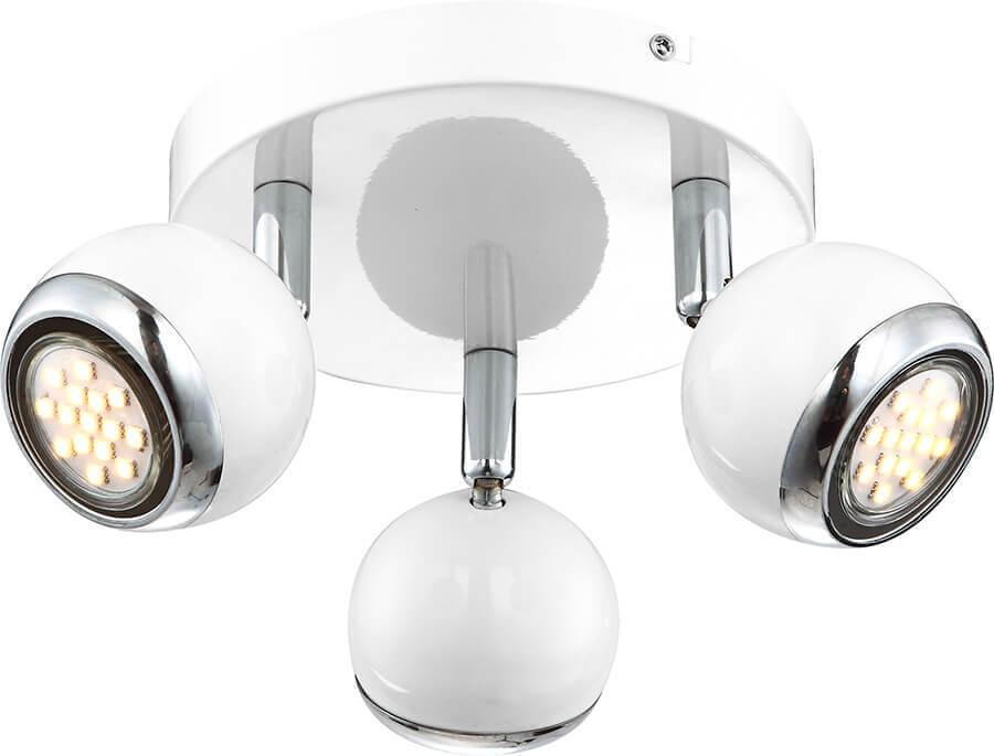 Спот потолочный галогеновый на 3 лампы белый Oman 57882-3 GLOBO OMAN 00-3891789 Белый Ceramica Globo - Вид №1