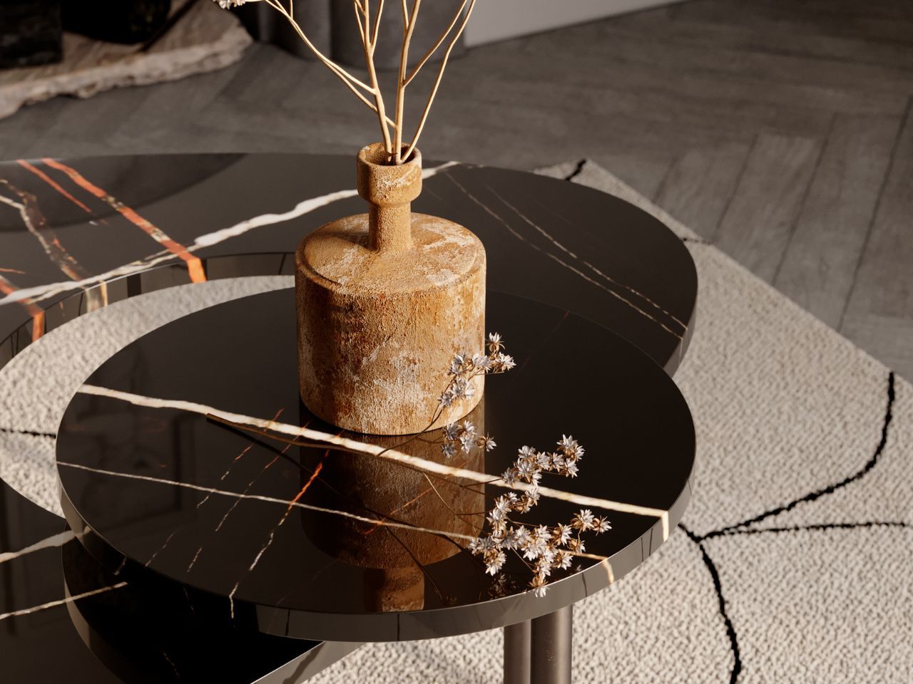 Овальный мраморный журнальный столик LO Contemporary GOL ARCH-00142697 - Вид №2