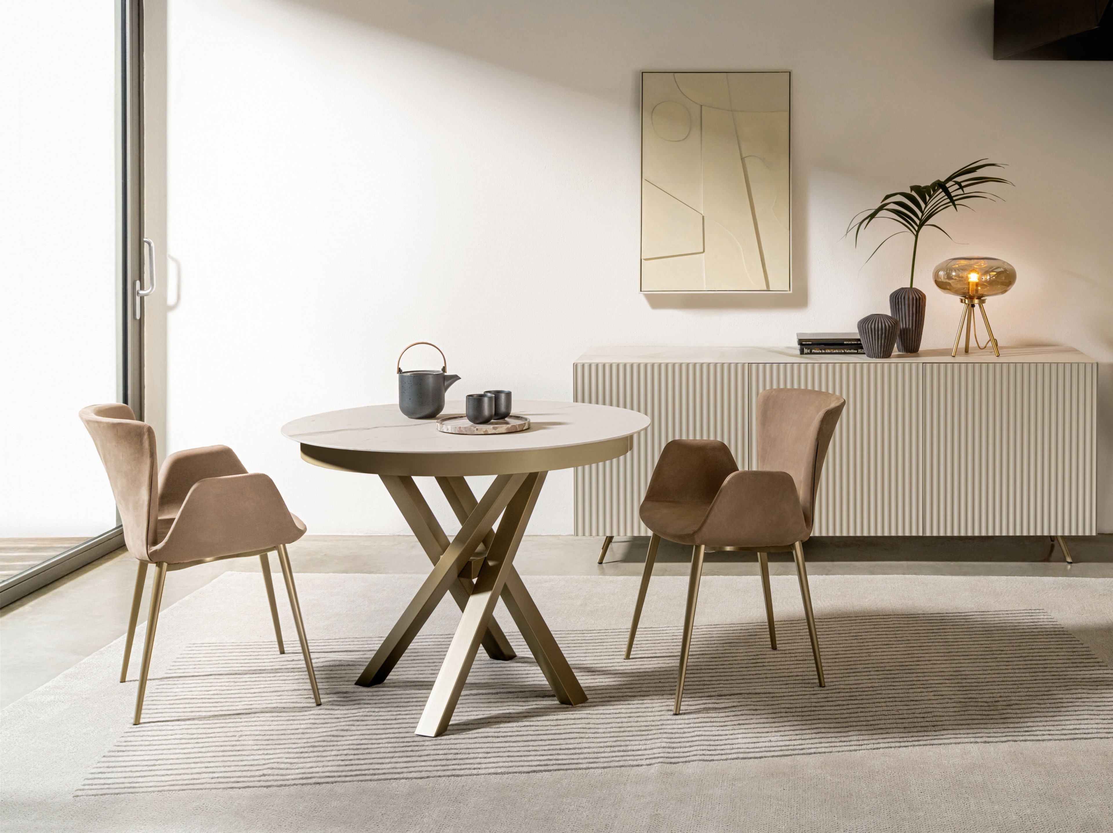 Круглый обеденный стол RIFLESSI Shangai ARCH-00116722