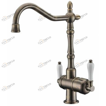 Zorg ZR 326 YF Antique Смеситель для кухни Zorg 360х230 мм 