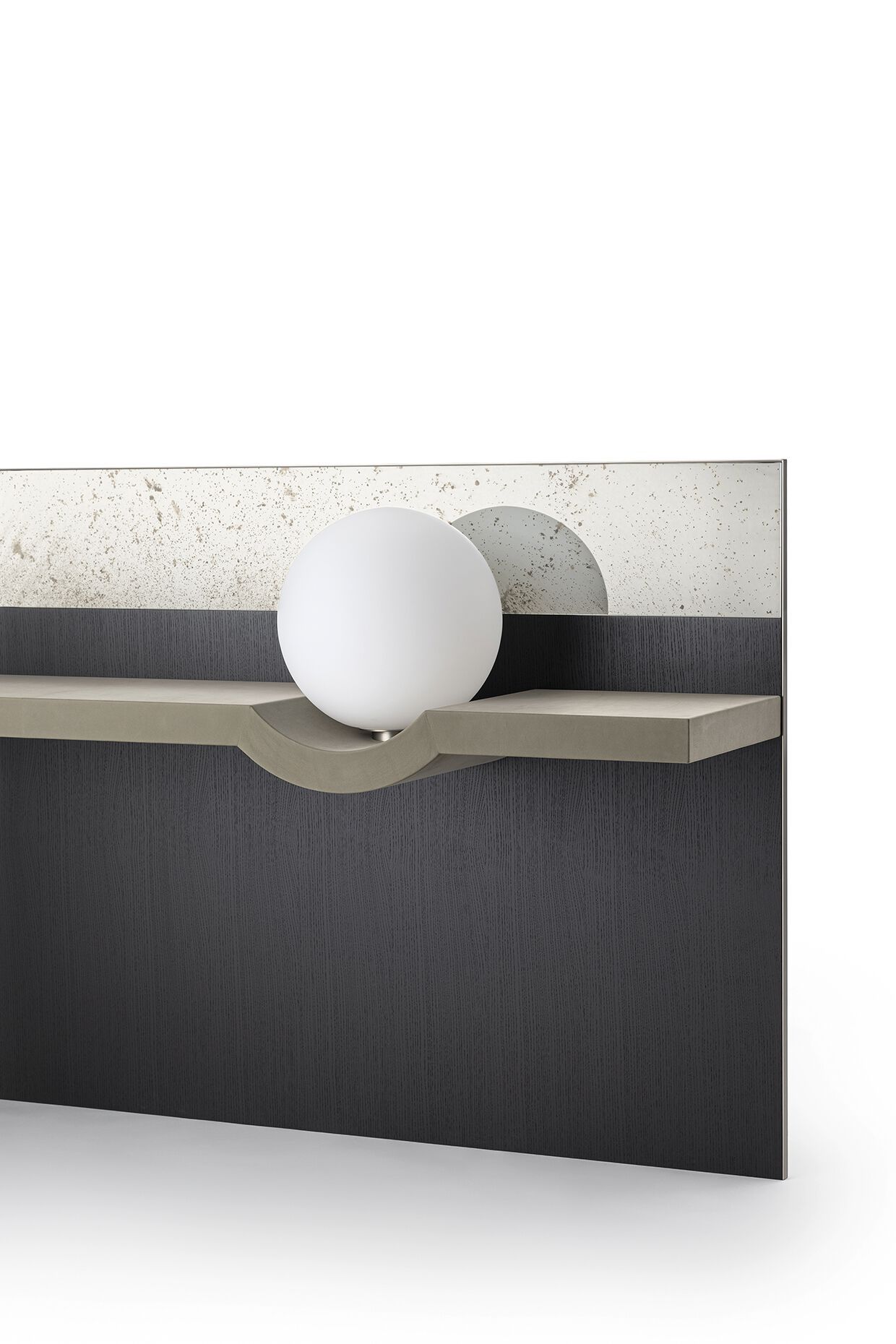 Деревянная полка со встроенным освещением Gallotti&Radice STRESA MIRROR ARCH-00127536 - Вид №1