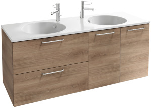 EB2546-R5-E52 Тумба под столешницу 140 см, 2 ящика/2 дверцы, хромированная ручка JACOB DELAFON ODÉON RIVE GAUCHE