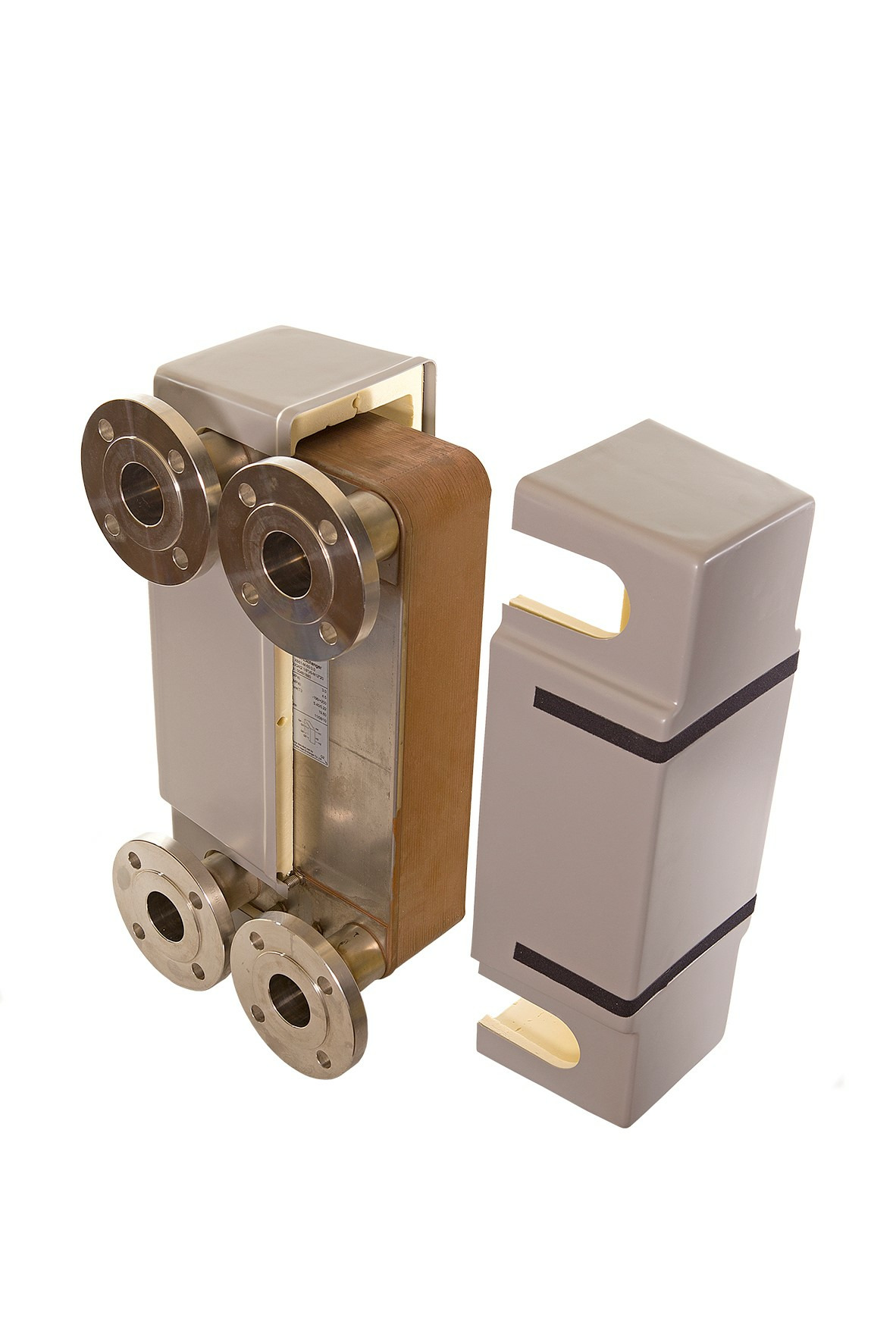 Danfoss Паяный пластинчатый теплообменник серии XB66 XB66L-1-40 PN16 DN65 паяный ТО 004B1961  - Вид №26
