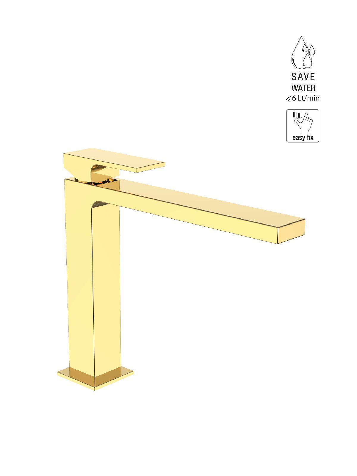 Однорычажный смеситель для раковины с ограничителем расхода Rubinetterie Frattini Vita Due ARCH-00031898 - Вид №12