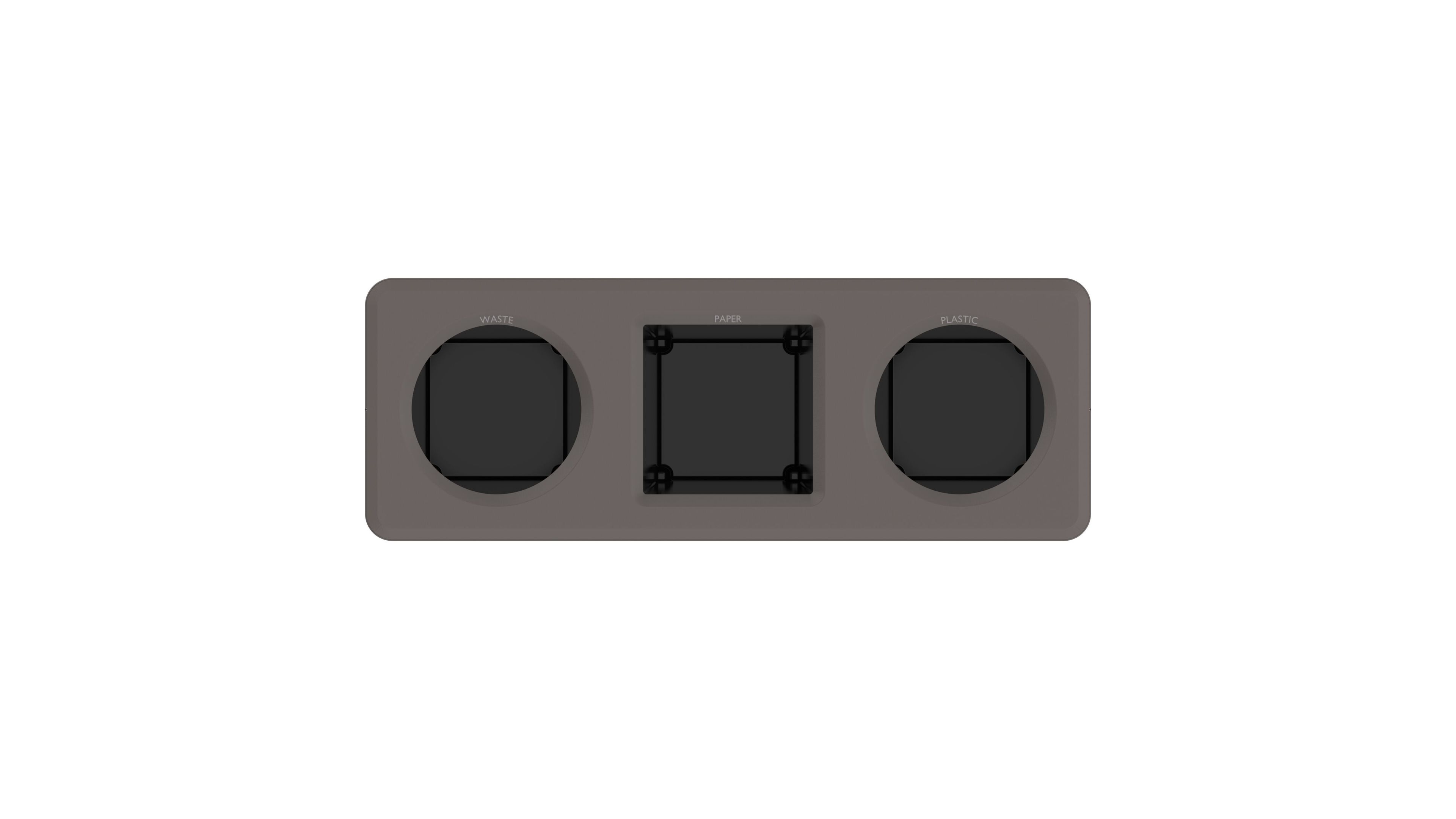 Стальная стойка для мусора с порошковым покрытием с крышкой FUNCTIONALS DITCH ARCH-00011679 - Вид №16