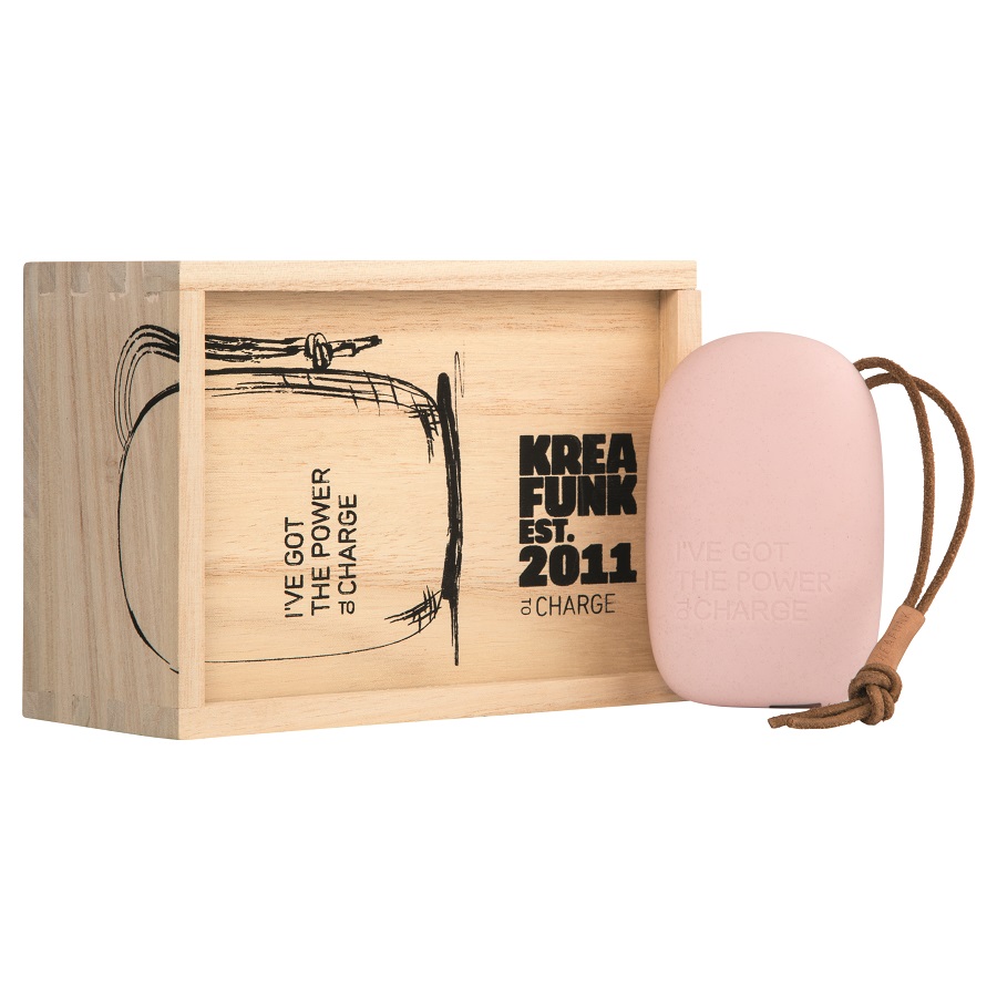 Аккумулятор внешний toCHARGE, светло-розовый KREAFUNK KFSK62 - Вид №5