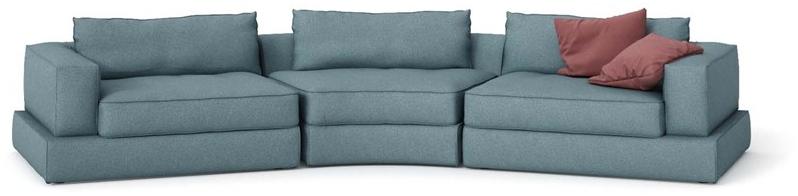 ESTEL GROUP Секционный диван со съемным чехлом из ткани Caresse sun-id-1427157 - Вид №1