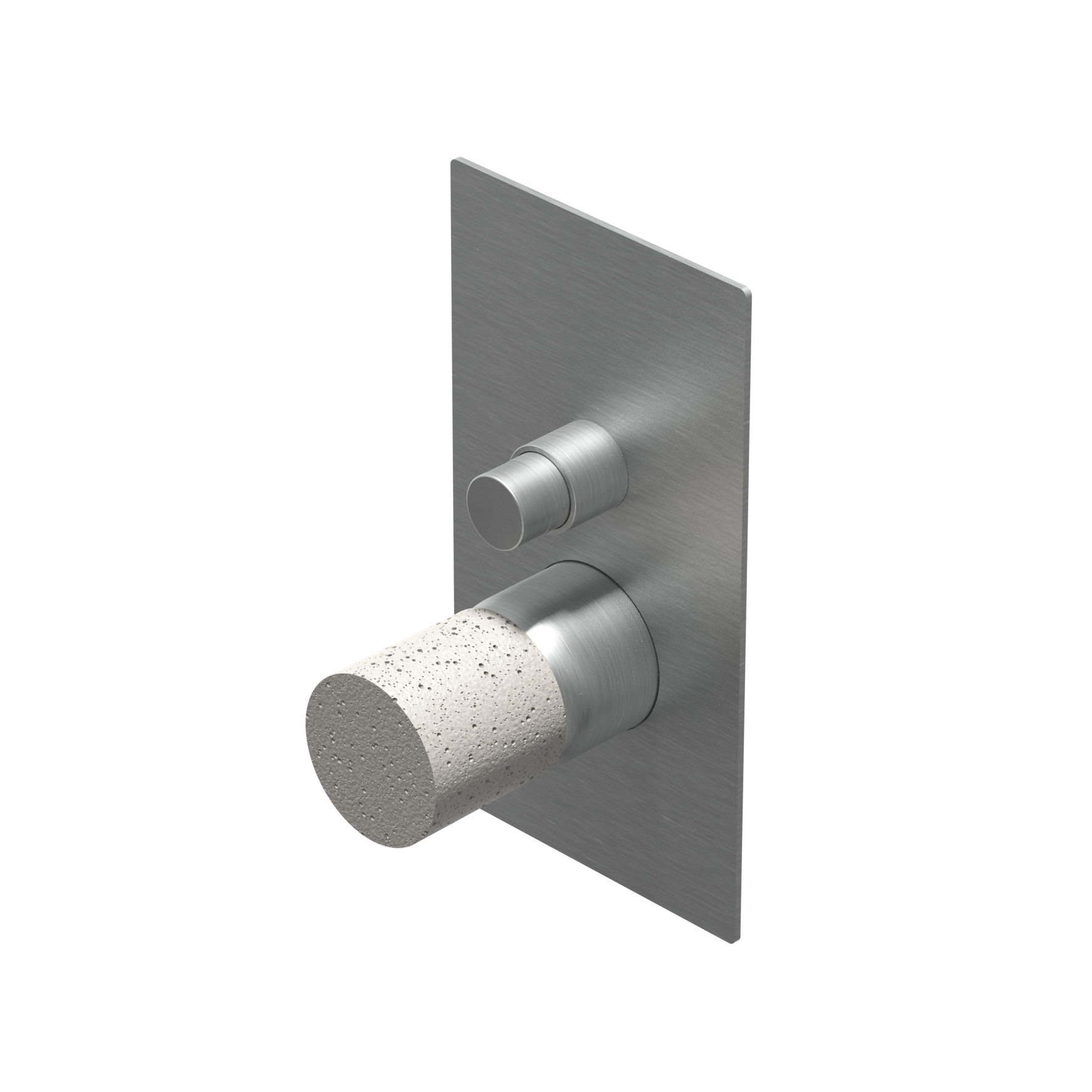 E0BA0150 Встраиваемый однорычажный смеситель для ванны / душа Ritmonio Diametro35 Inox Concrete