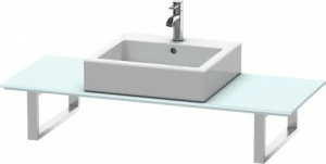 XL027C00909 Консоль для накладных раковин и встраиваемых умывальников, для угла справа X-Large #XL027C 550 мм Светло-голубой матовый декор