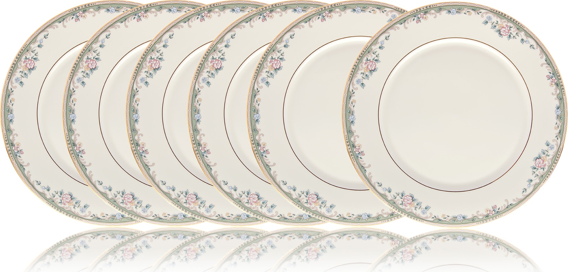 10645903 Lenox Набор из 6 тарелок обеденных Lenox "Весенняя аллея" 27,5см Фарфор, Керамика 