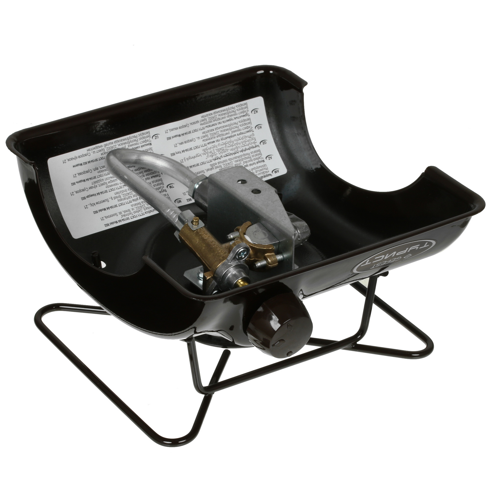 8130263 Газовая плитка Gefest ПГТ-1 м.802 коричневый STDN-0146509 - Вид №4