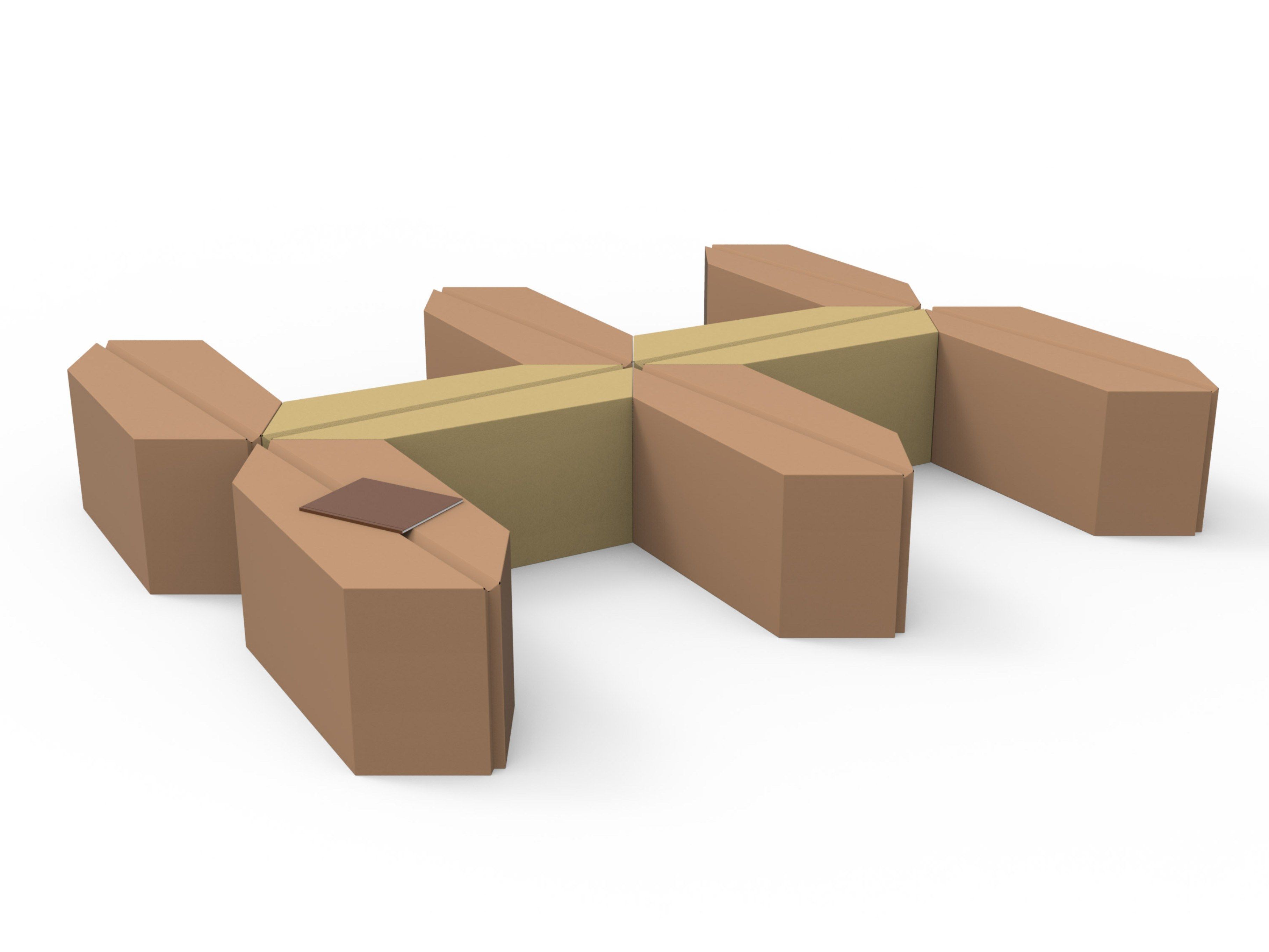 Модульная скамья из пены QM без спинки Quinze & Milan LEAF ARCH-00120653 - Вид №3