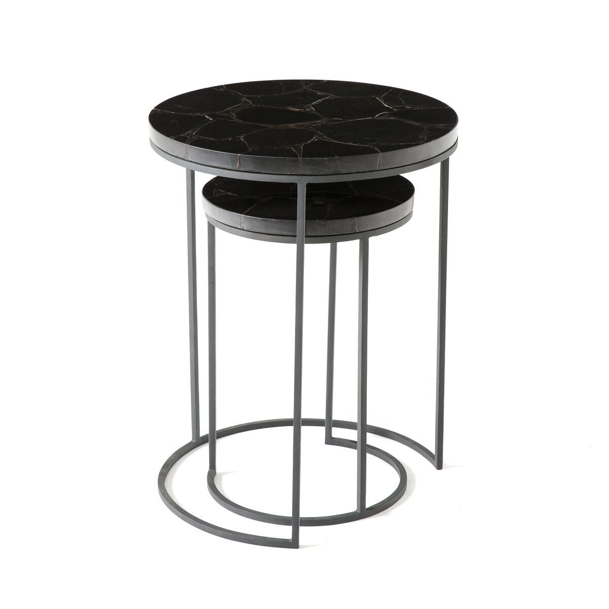 Круглый штабелируемый журнальный столик из агата AMPM ANAXIMÈNE ARCH-00136257 - Вид №7