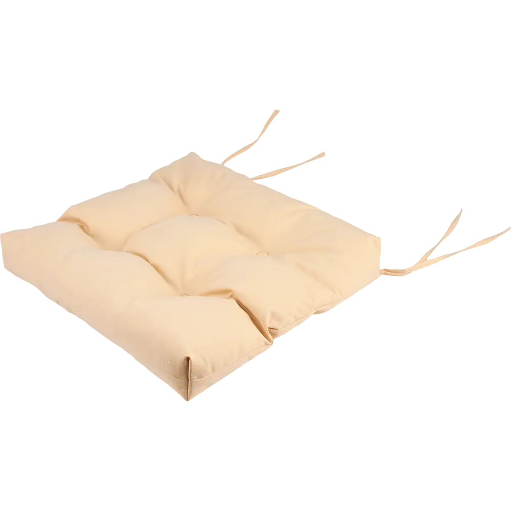 ТУБА-ДУБА Подушка для стула Дачные Посиделки 40х40 см кремовая 84707757 STLM-0053908 - Вид №1