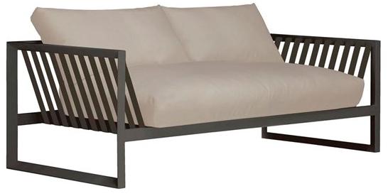 Andreu World 3-местный садовый диван в современном стиле из стали для контрактного использования Sand Sf4325 - Вид №4