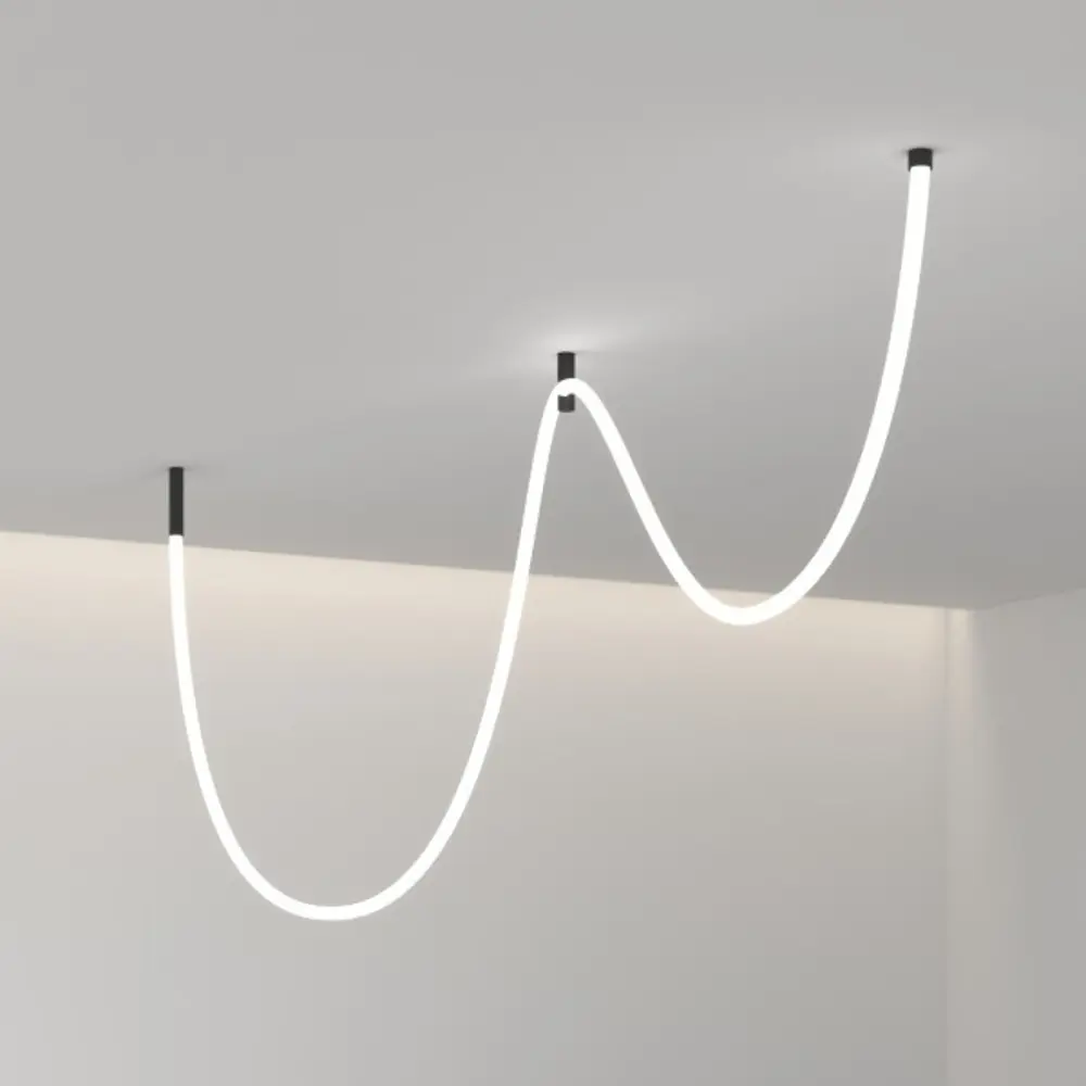 Светильник подвесной светодиодный «Full Light Minimal» 7 м² нейтральный белый свет цвет черный Elektrostandard STLM-2013148