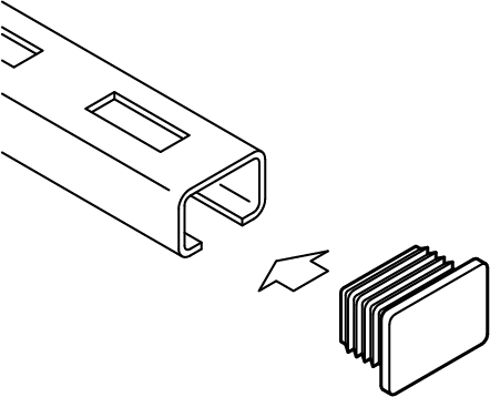 6566035 BIS Заглушки для профиля защита для торцов профиля walraven  - Вид №1