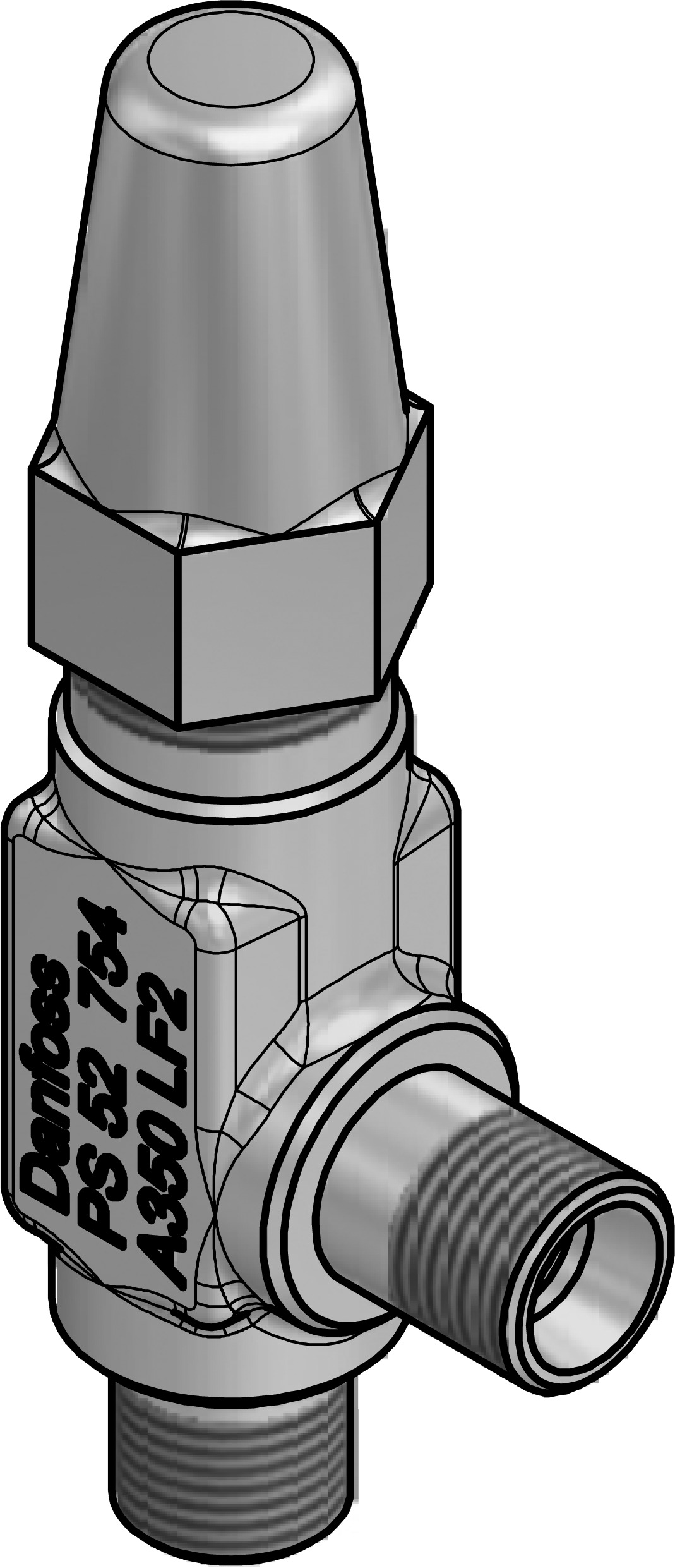 Danfoss SNV-ST — игольчатый запорные клапан SNV-ST Клапан запорный 148B3778  - Вид №12