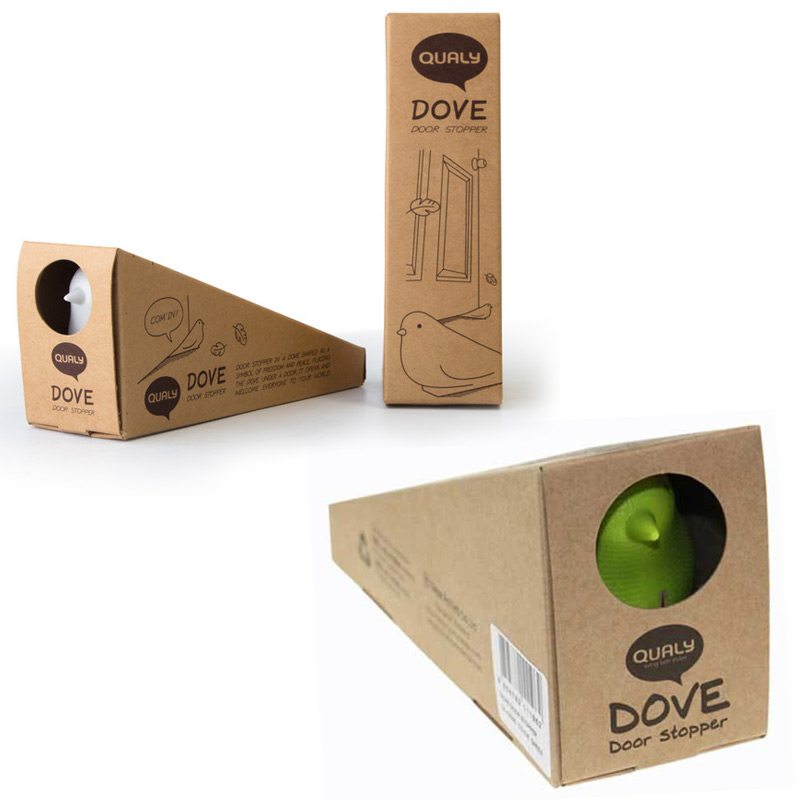 Подпорка для двери Dove черная Qualy QL10095BK - Вид №3