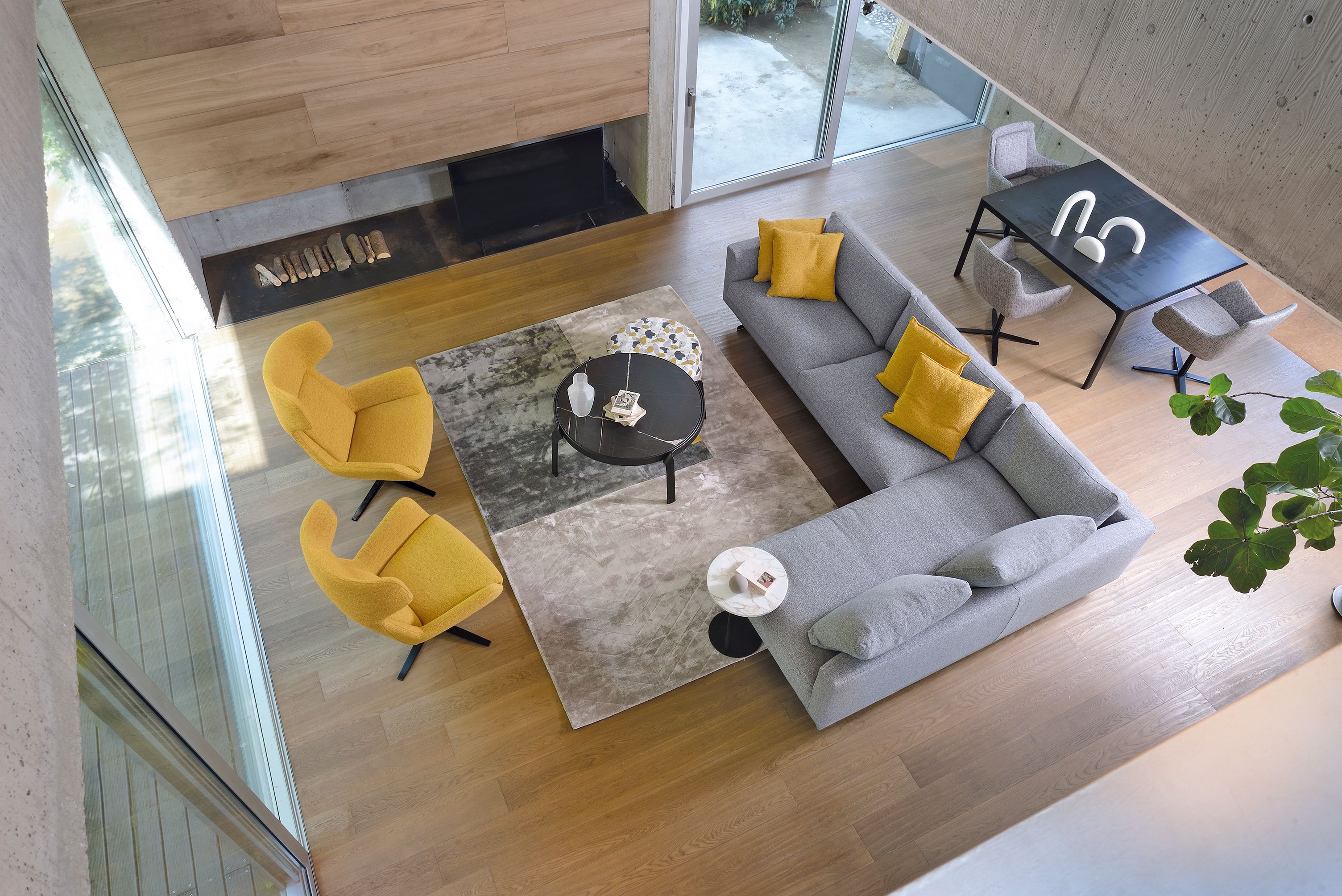 Угловой диван из ткани CTS SALOTTI Ikon ARCH-00031747 - Вид №1