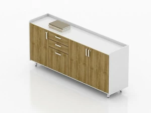 Tuna Ofis Офисный блок из фанерованной древесины Lea