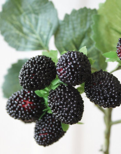 5449 492 a3 Искусственный спрей тутового дерева, 27 см, бордово-черный H-andreas