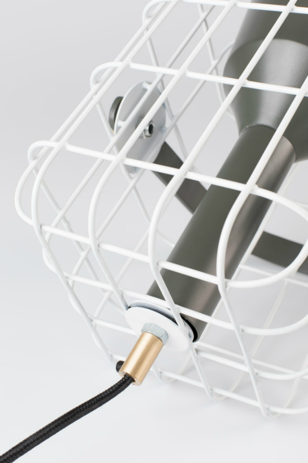 Лампа настольная Cage, белая White Label Living 5200071 - Вид №5