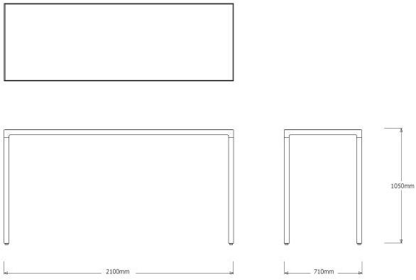 TRIBÙ Прямоугольный высокий стол из керамики Illum 06587/06588 - Вид №7