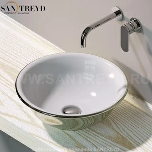 BL42LPLATINUM Накладная раковина на столешницу  круглая Ceramica Flaminia Boll