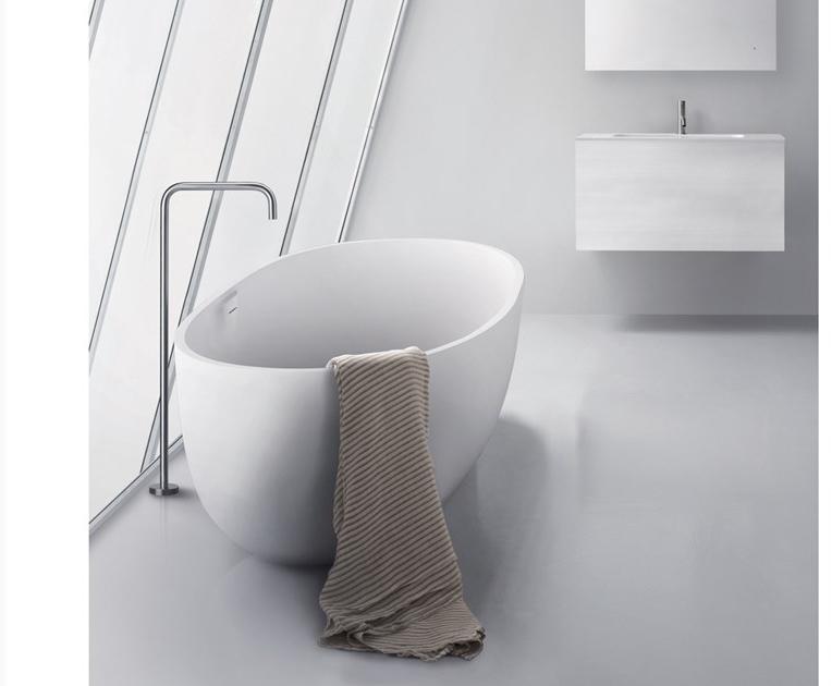 Blu Bathworks® Отдельностоящая овальная ванна цвета blue ∙ stone ™ Azure Bt0304n17 - Вид №3