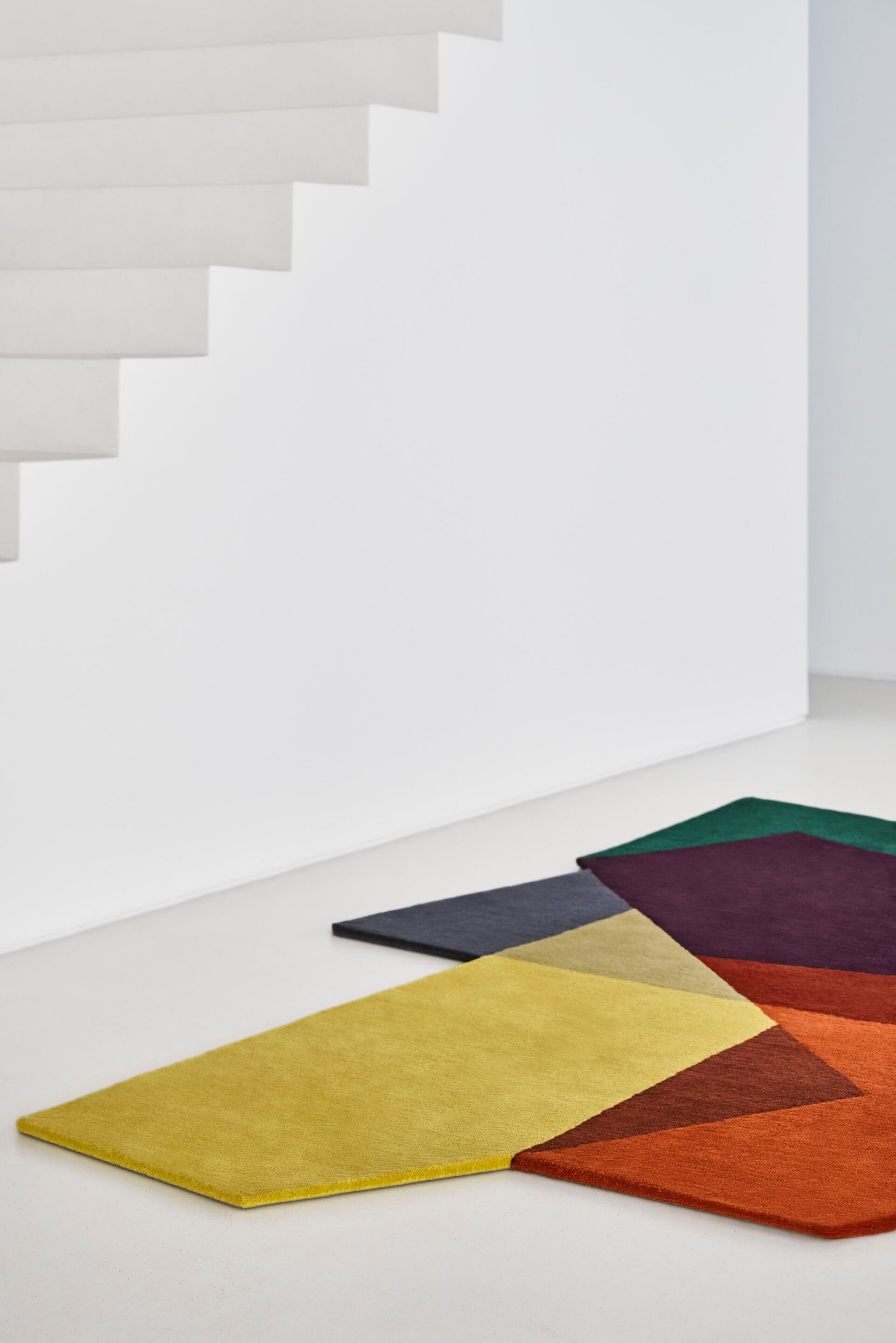 Шерстяной ковер с геометрическим рисунком GAN LOKO COLOUR ARCH-00085522 - Вид №9