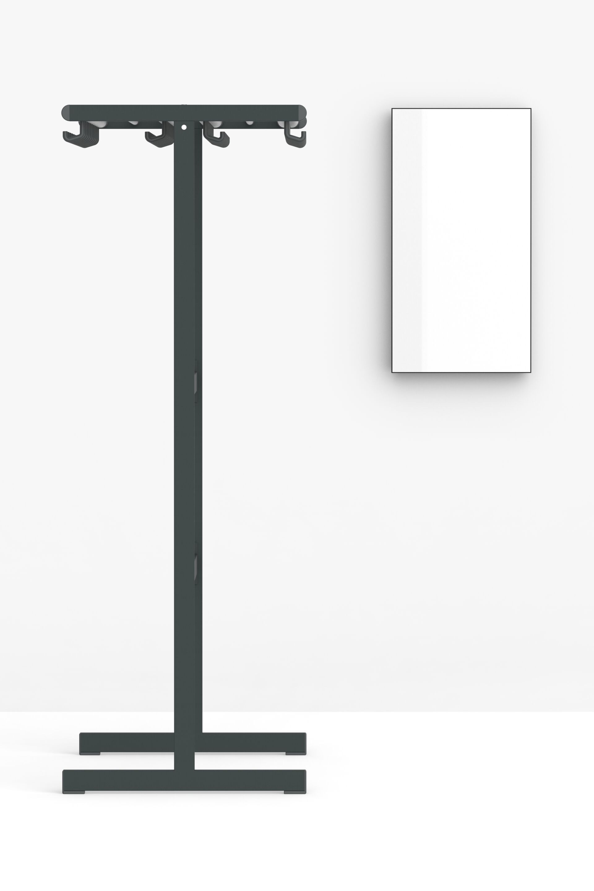 Прямоугольное алюминиевое настенное зеркало FUNCTIONALS LISTON ARCH-00031984 - Вид №25