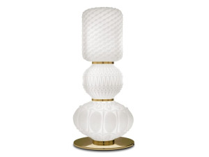 Настольная лампа из матового стекла