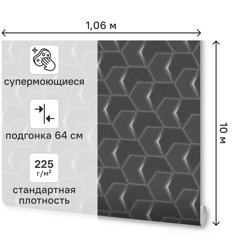 Обои флизелиновые Anturage Next коричневые 1.06 м AN9124-25 89445874 STLM-2085171 - Вид №1