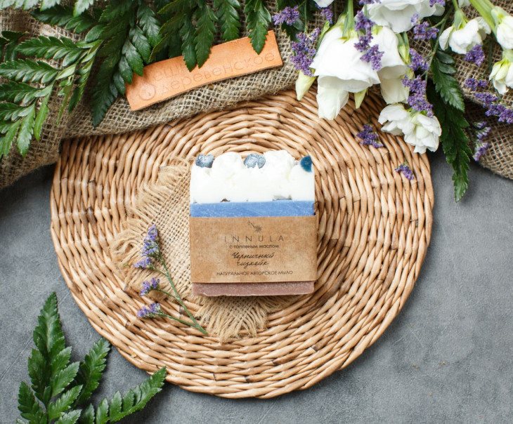 6489 Мыло ручной работы "Черничный чизкейк" Вкусляндия 