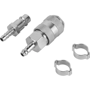 Набор переходников для компрессора Elitech штуцер и муфта рапид 2 кольца 6 - 11 мм