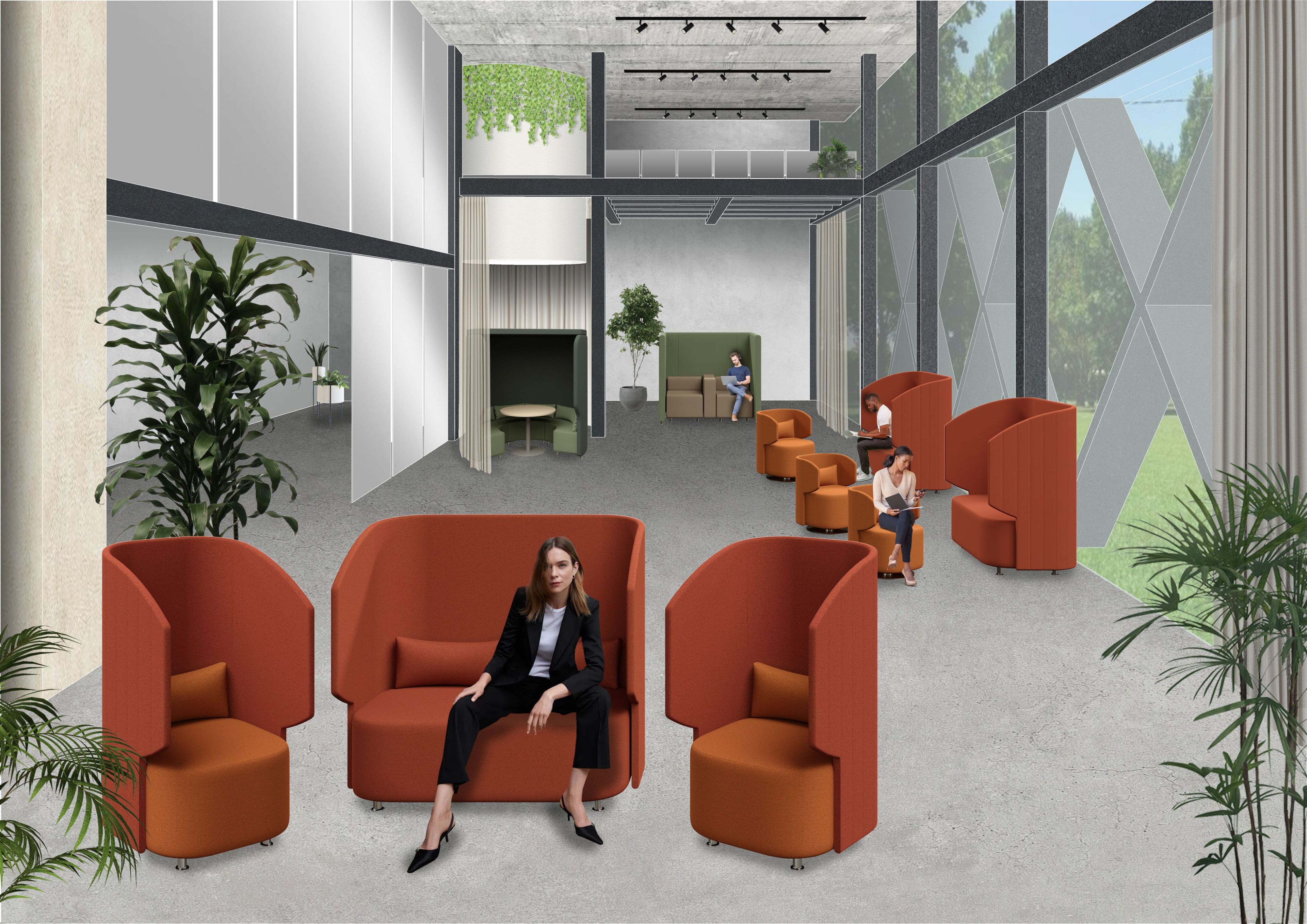 2-местный диван с высокой спинкой Adrenalina Маджи ARCH-00102764 - Вид №3