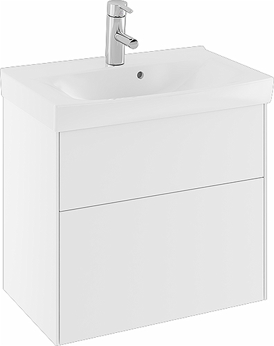 47444 IFO Sense тумба для умывальника с двумя ящиками, W = 900 мм, W1 = 922 мм, шпон черного дуба - Вид №1