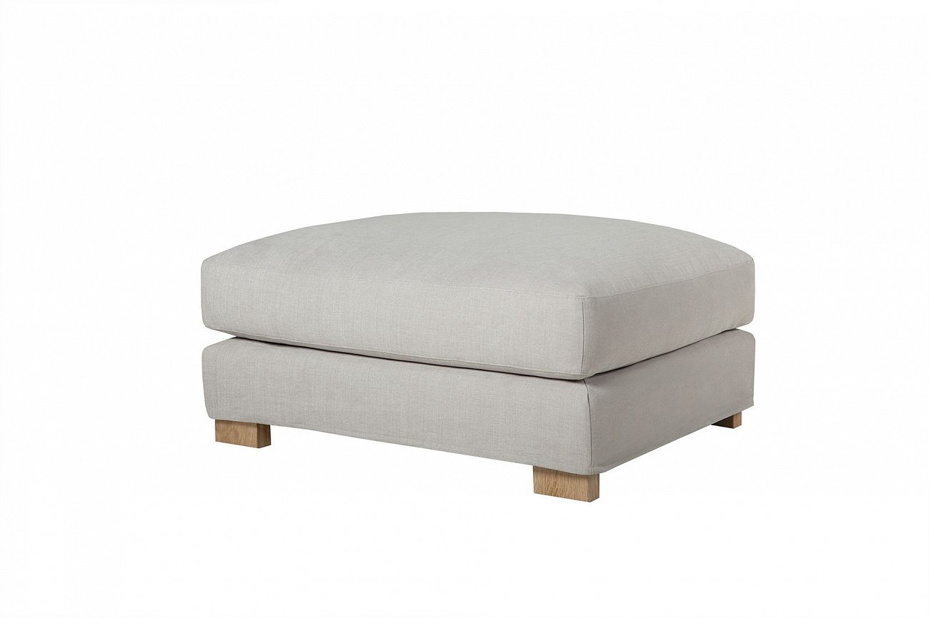 Пуфик прямоугольный 105х90 см Brandon серо-бежевый SITS BRANDON 191903 Серый  - Вид №1