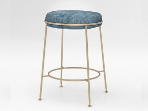 Бархатный барный стул с мягким сиденьем