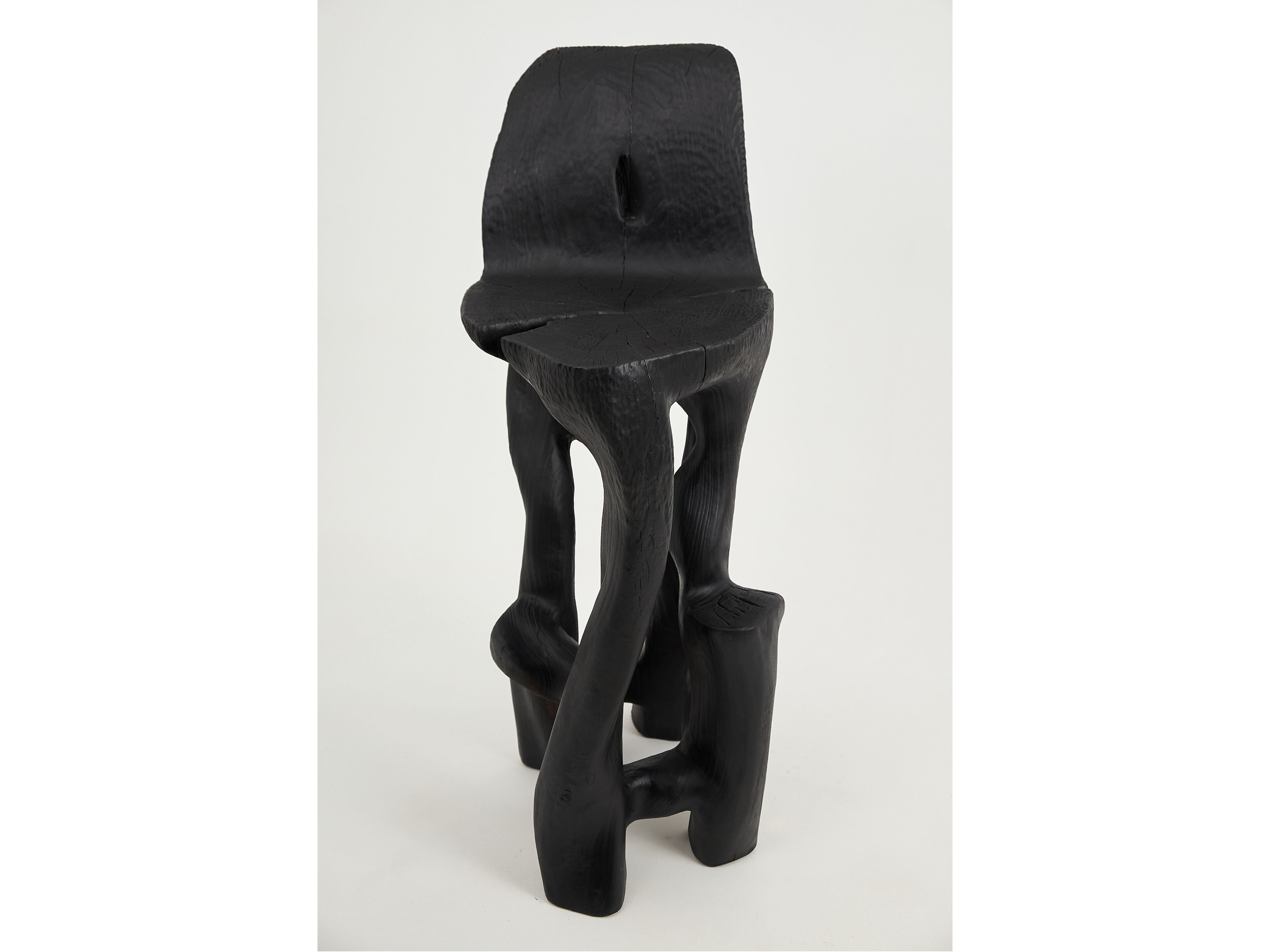 Высокий деревянный стул со спинкой Logniture Makha ARCH-00085057