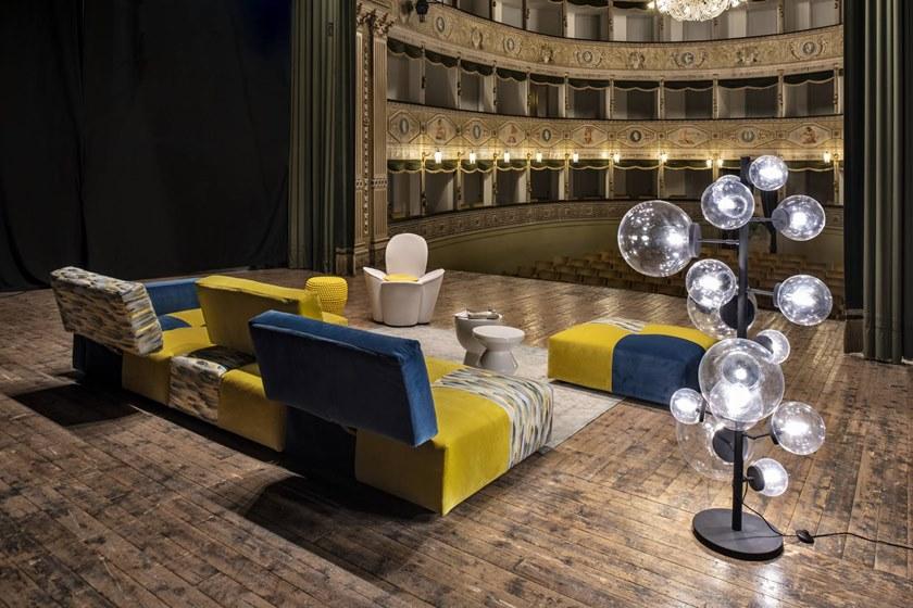 Gobbo Salotti Модульный диван со съемным чехлом из ткани с шезлонгом sun-id-1441829 - Вид №8