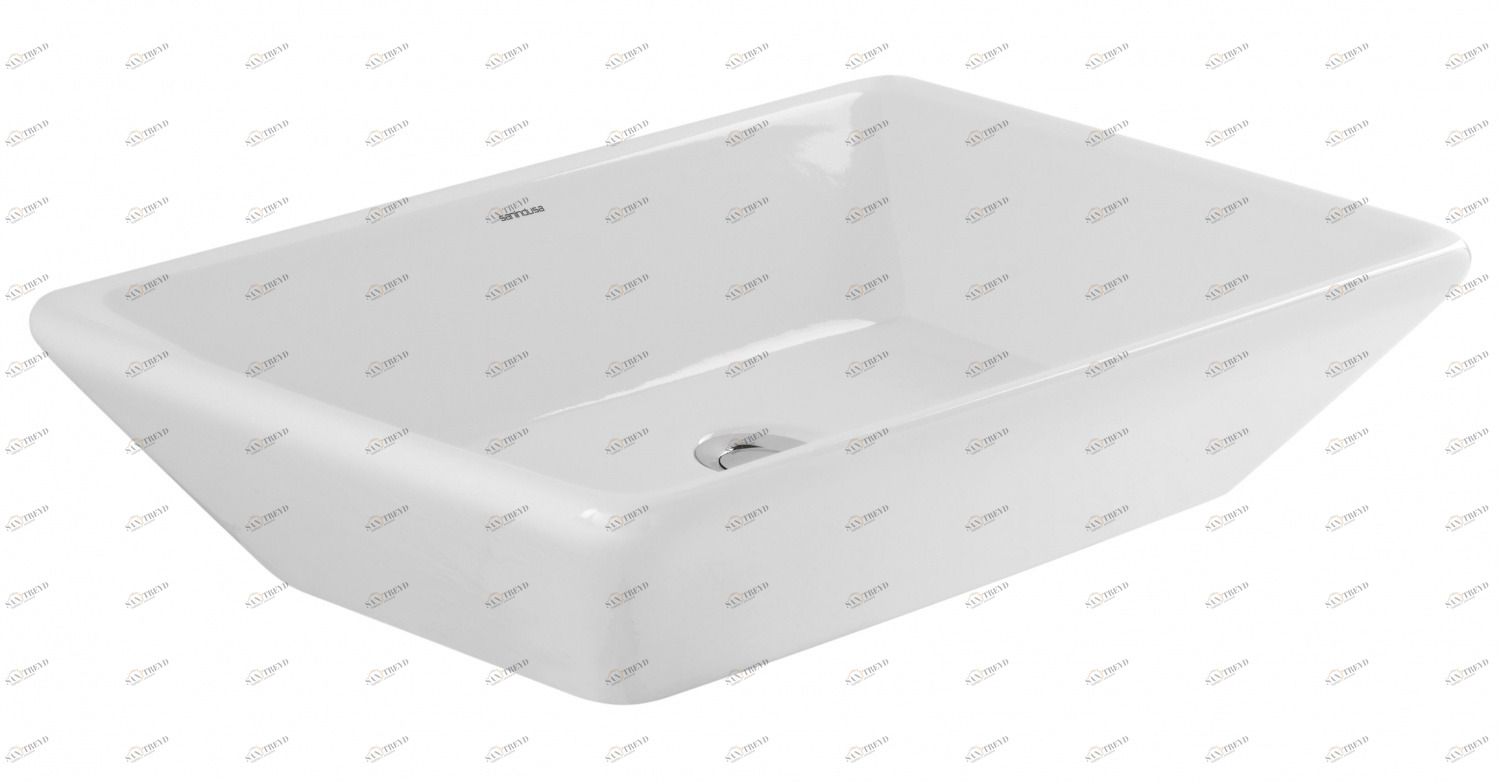 108940004 Накладная раковина на столешницу  прямоугольная Sanindusa 