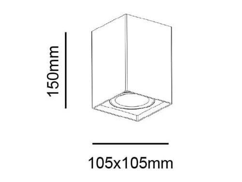 Потолочный алюминиевый квадратный светодиодный прожектор Terzo Light PIXOO-K ARCH-00058524 - Вид №2