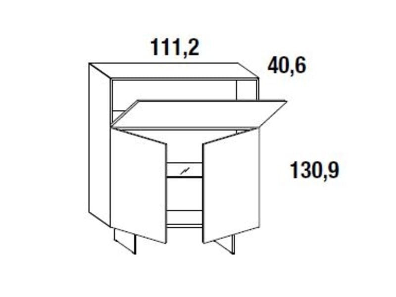 Стеклянный шкаф Lago ARCH-00030605 - Вид №3