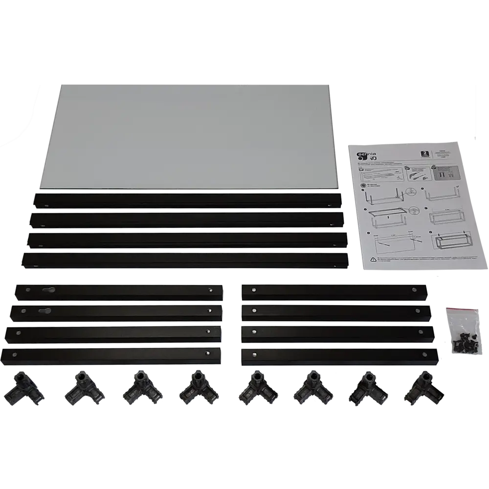 Полка-каркас для кухни 38.4x35x60 см алюминий/стекло 82441025 STLM-2150054 DELINIA  - Вид №5